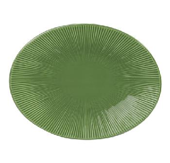 Earthenware dish - Plat ovale 32x41cm